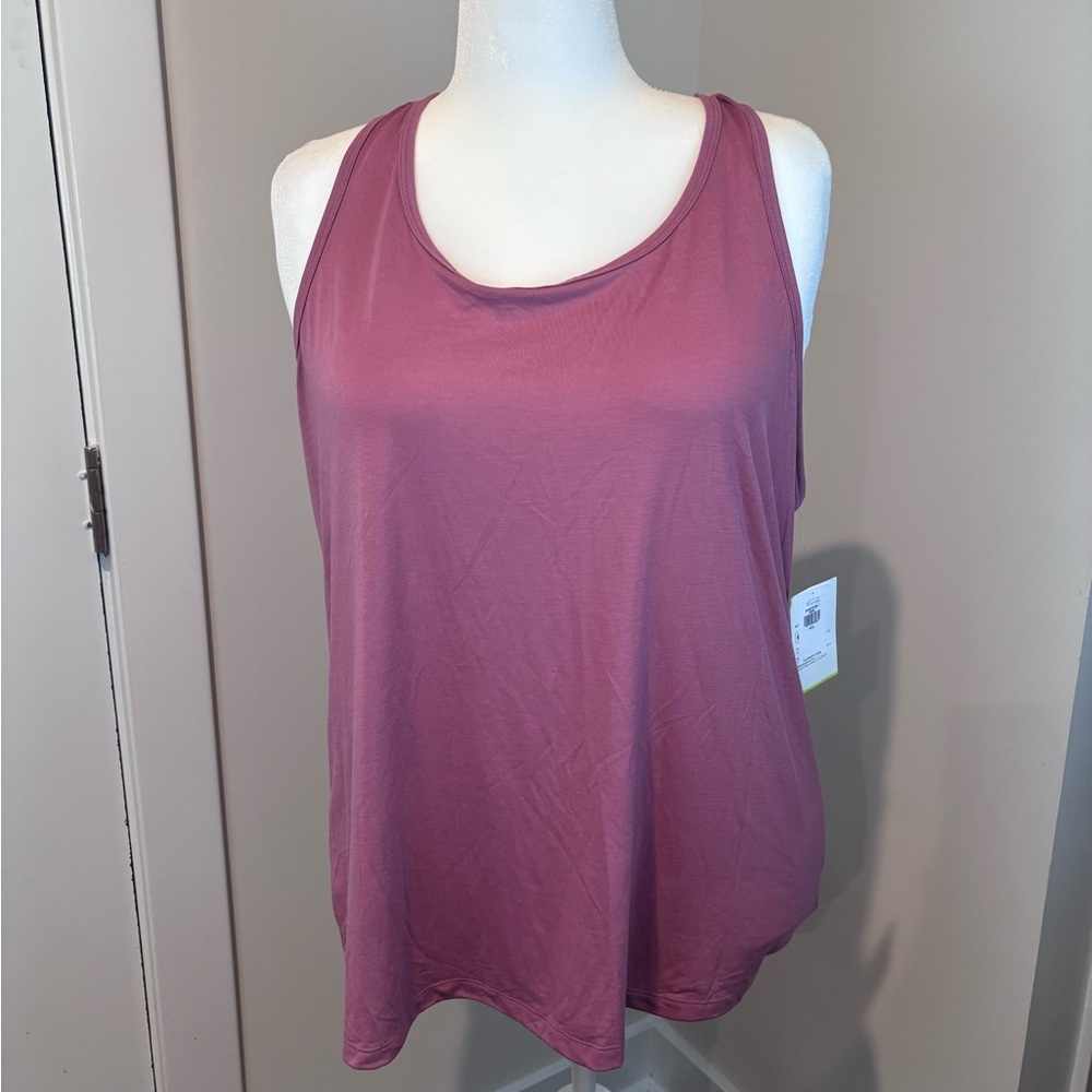 Old Navy Active Go-Dry Racerback Tank Top XXL Purple Mauve NWT